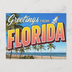 Florida-Shuttle-Startstrand Postkarte