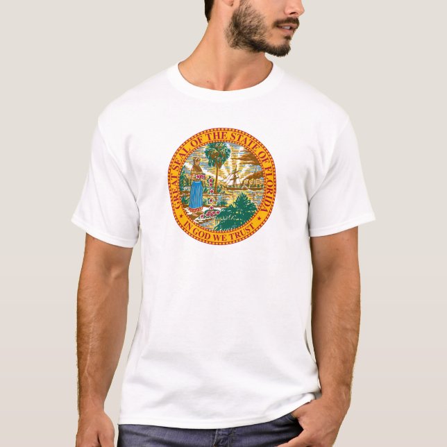 Florida Siegel, American Staat Siegel T - Shirt (Vorderseite)