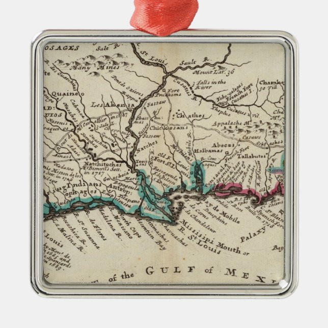 Florida Silbernes Ornament (Vorne)