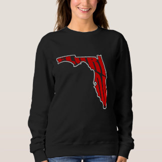 Florida-Silhouette mit Florida Text Staat Liebe Sweatshirt