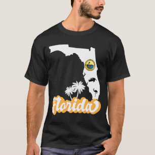 Florida-Skizze mit FL-Siegel T-Shirt