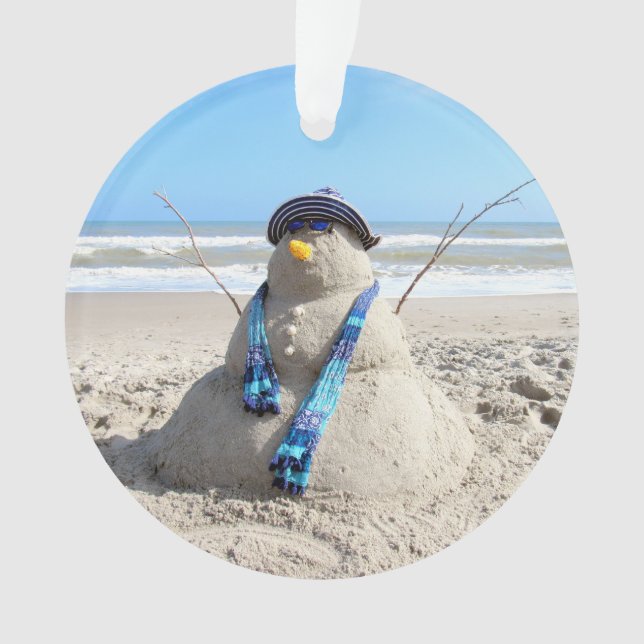 Florida Snowman - Ornement acrylique (devant)