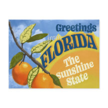 Florida Sonnenschein Postkarte
