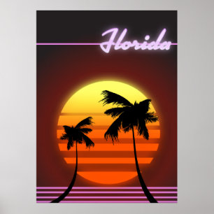 Florida-Sonnenuntergang 1984 Poster