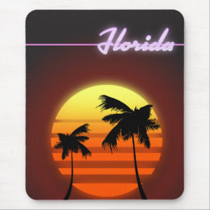 Florida-Sonnenuntergang 1984 Poster Mousepad