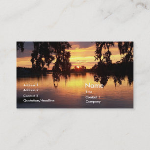 Florida-Sonnenuntergang Geschäftskarten-Profilkart Visitenkarte