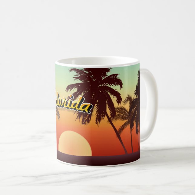 Florida-Sonnenuntergang Kaffeetasse (VorderseiteRechts)