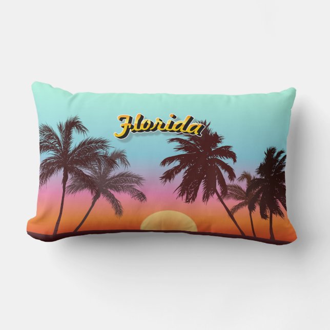 Florida-Sonnenuntergang Lendenkissen (Vorderseite)