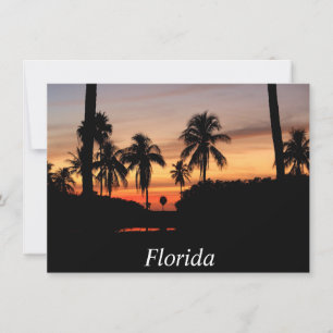 Florida-Sonnenuntergangskarte