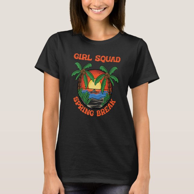 Florida Spring Break School Vacation Beach Trip Co T-Shirt (Vorderseite)