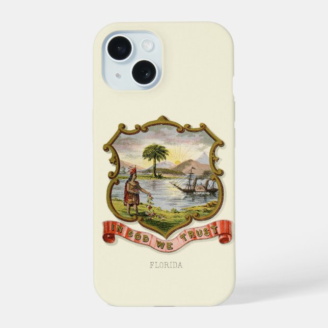 Florida-Staat (1876) iPhone 15 Hülle (Rückseite)