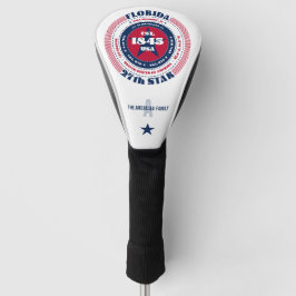 Florida Staat Circle Custom Golf Head Cover Golf Headcover