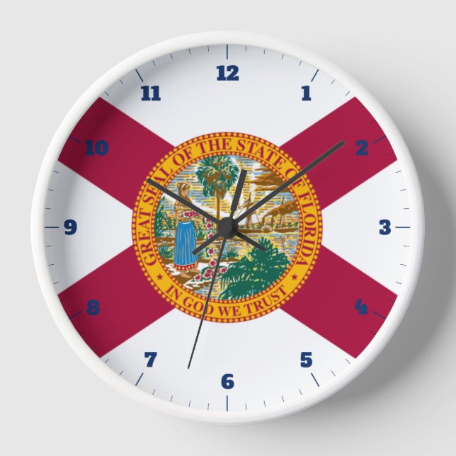 FLORIDA STAAT FLAG UHR (Vorderseite)