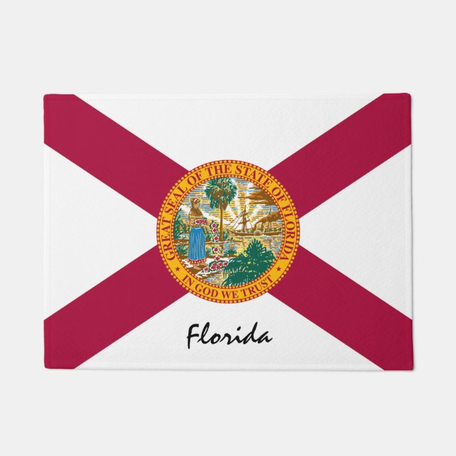 Florida Staat & Florida Flag USA Hausmat /sport Fußmatte (Vorderseite)