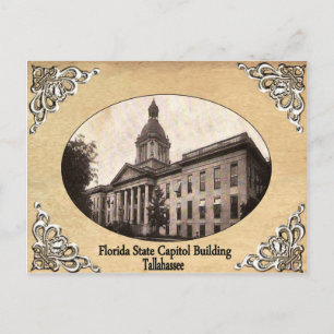 Florida Staat Hauptstadt Gebäude Alte Postkarte