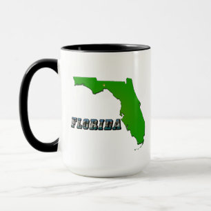 Florida Staat Map and Text Tasse
