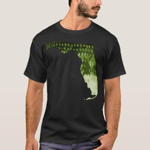 Florida Staat Map Bass Fishing Largemouth Bass Col T-Shirt