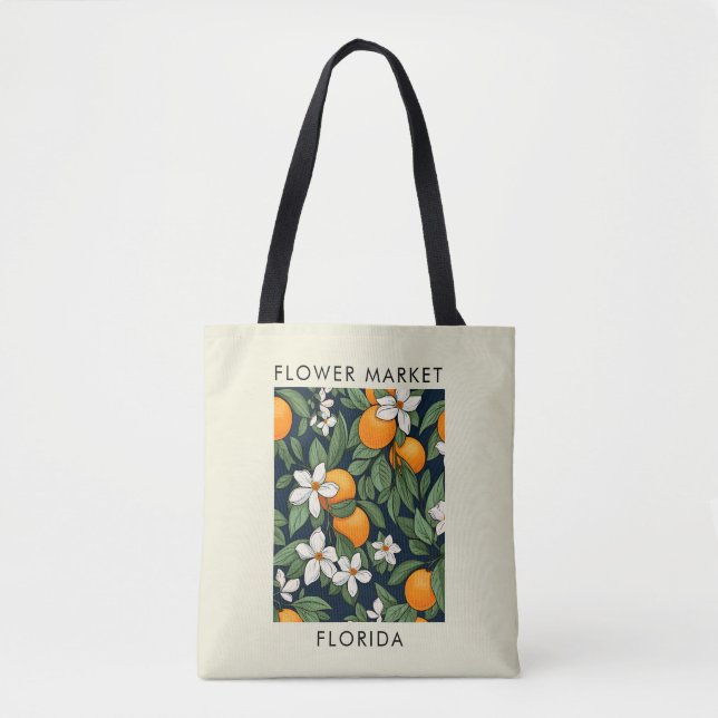 Florida Staat Orange Blossom Blume Markt Tasche (Vorderseite)