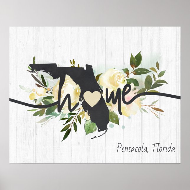 Florida Staat Personalisiert Ihre Zuhause City Rus Poster (Vorne)