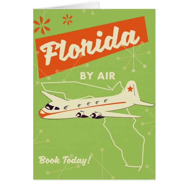 Florida Staat Retroposter. (Vorne)