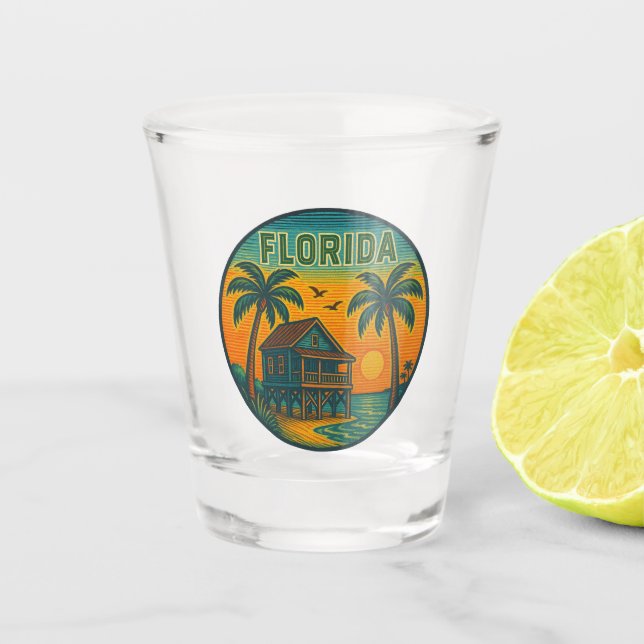 Florida Staat Shotglas Schnapsglas (Vorderseite)
