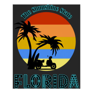 Florida Staat-Zeichen Poster