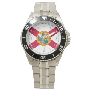 Florida-Staats-Flaggen-Uhr-Entwurf Armbanduhr