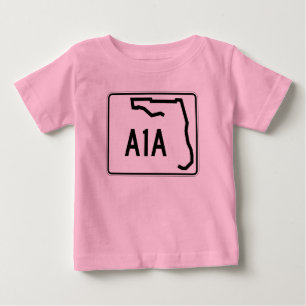 Florida-Staats-Weg A1A Baby T-shirt