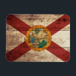 Florida Staatsflagge auf Altholzkorn Magnet<br><div class="desc">Florida State Flag auf Old Wood Grain Feel frei zu ändern, das Design nach Ihren eigenen Vorlieben. Sie können den Designstandort, die Ausrichtung, die Hintergrundfarben und die Größe ändern. Außerdem können Sie Ihren eigenen Text, oder Slogan Set seinen Schriftart, Ort und Größe hinzufügen, um das ultimative persönliche Geschenk für Sie...</div>
