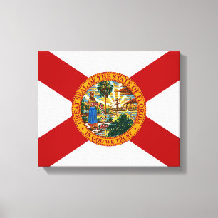 Florida Staatsflagge Leinwanddruck