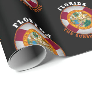 FLORIDA-STAATSFLOGEN-WRAPPING-PAPER GESCHENKPAPIER
