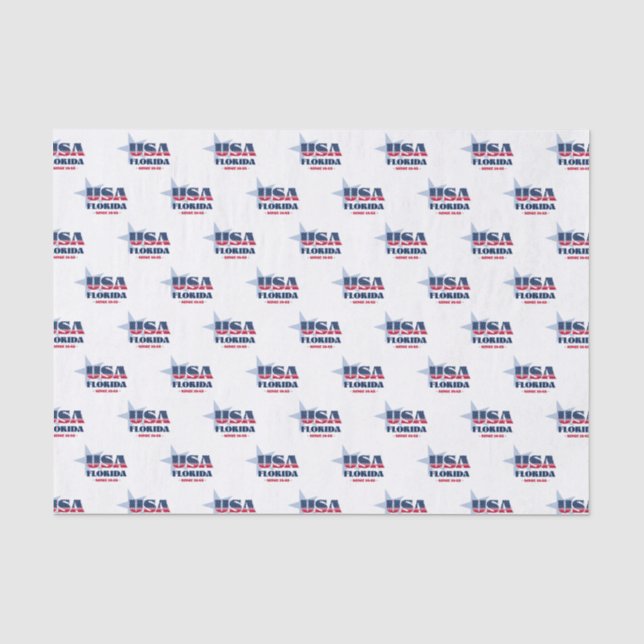 Florida Staatsstolz Tissue Paper Seidenpapier (Vorderseite)