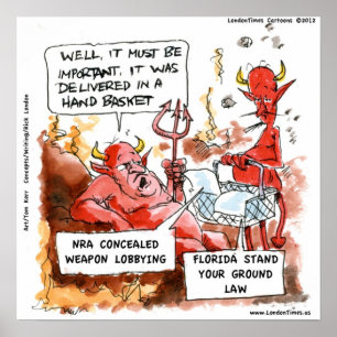 Florida Stand Your Ground Gesetze Besuch der Hölle Poster