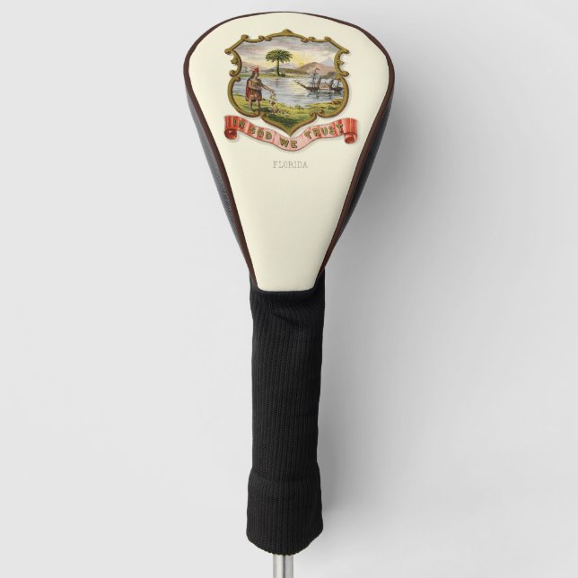 Florida state coat of arms (1876) golf headcover (Vorderseite)