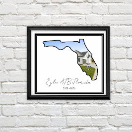 Florida State Custom Foto PCS Geschenk Poster