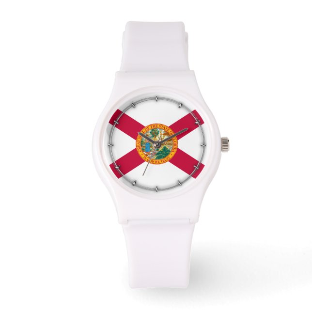 Florida State Flag Design Armbanduhr (Vorderseite)