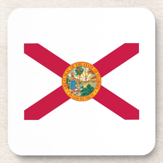 Florida State Flag Design Getränkeuntersetzer (Vorderseite)
