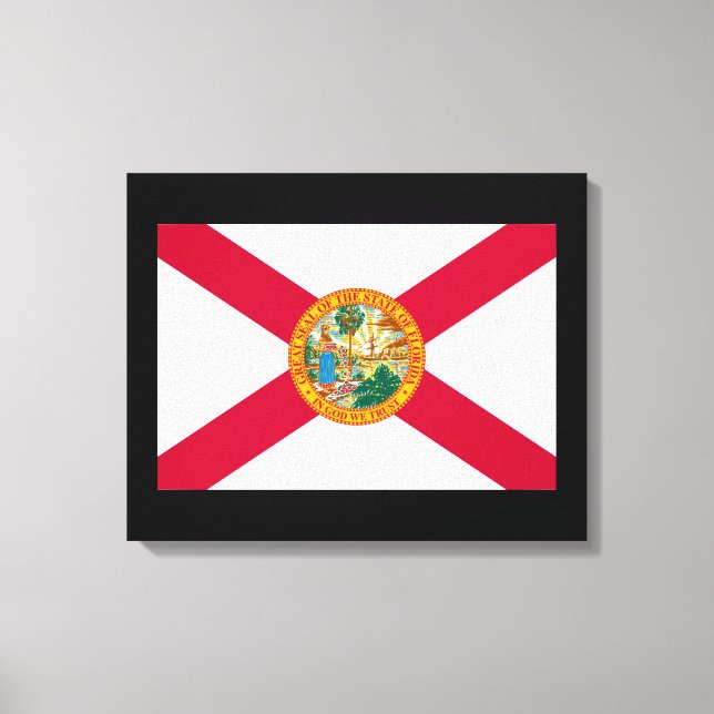 Florida State Flag Design Leinwanddruck (Vorderseite)