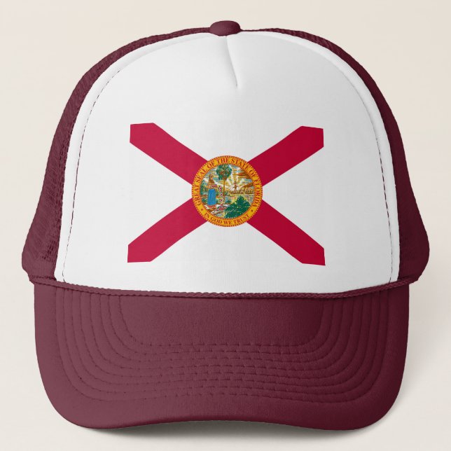 Florida State Flag Design Truckerkappe (Vorderseite)