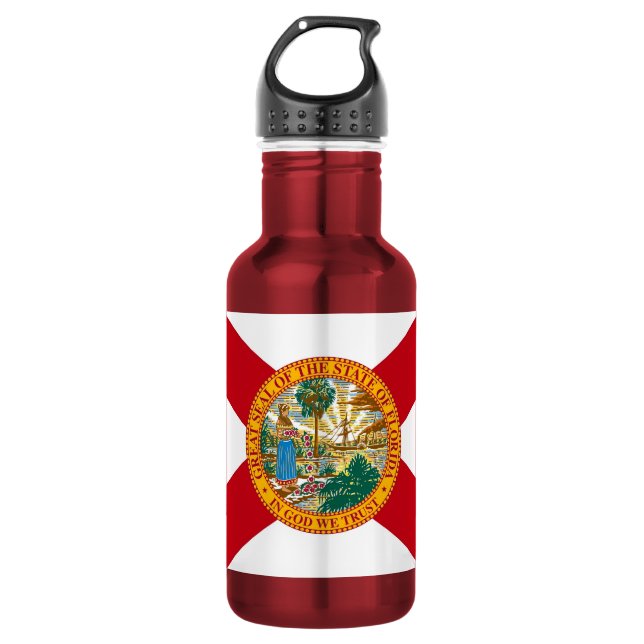 Florida State Flag Liberty Flasche Trinkflasche (Vorderseite)