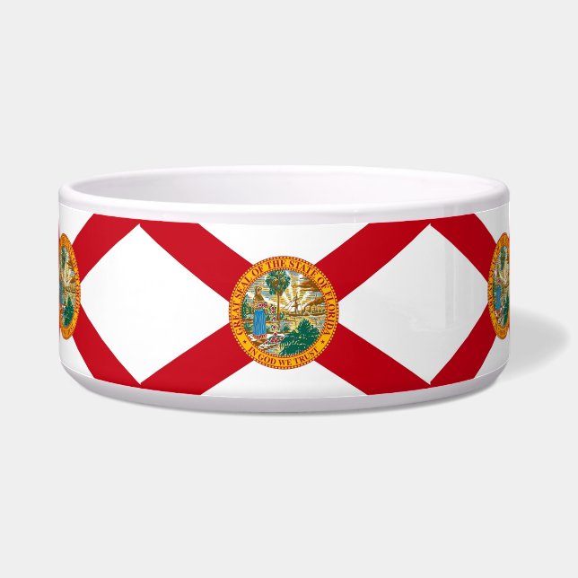 Florida State Flag Pet Bowl Napf (Links)
