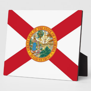 Florida State Flag Plaque Fotoplatte
