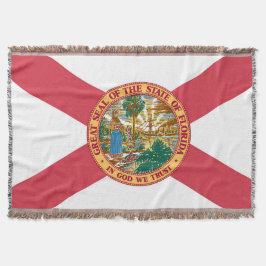 Florida State Flag Print Patriotic Decke