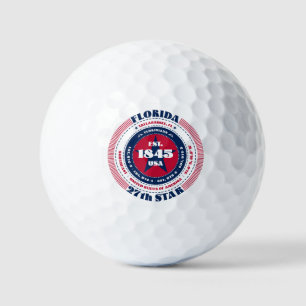 Florida Statehood Patriotic Gabe Golf Balls Golfball