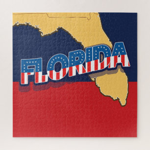 Florida Sterne und Streifen Karte