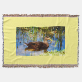 Florida-Stockenten-Enten-BaumwollWurfs-Decke Decke