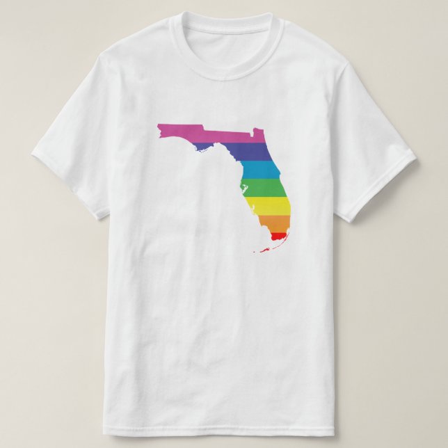 Florida-Stolz. gestreift T-Shirt (Design vorne)