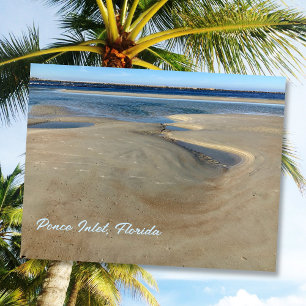 Florida-Strand Ponce Inlet Wasserweg Fotografie Postkarte