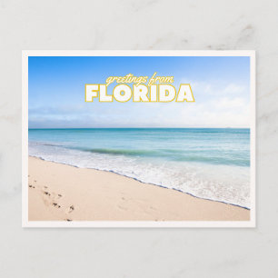 Florida-Strand Retro-Vintage-Reiseandenken Postkarte