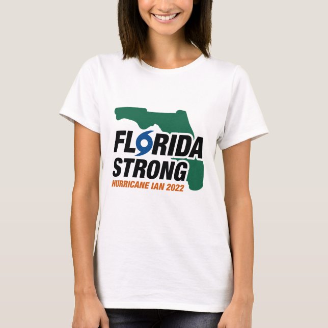 Florida Strong Hurrikan Ian 2022 T-Shirt (Vorderseite)